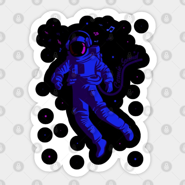 Cosmic sound Sticker by Markaryan